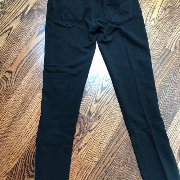 Tag stretch jean leggings with side zippers - Picture 3 of 7